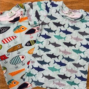 Colorful Kids' Fish and Shark T-Shirts